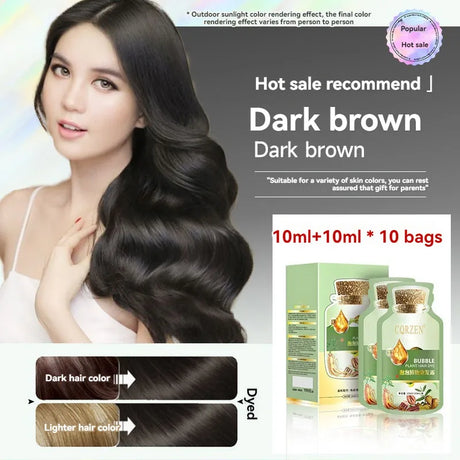 Minutes Change Hair Color Natural Plant Herbal Hair