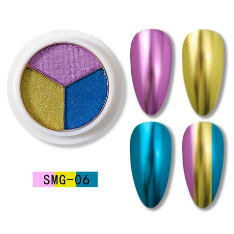 Colors Holographics Laser Aurora Solid Mirror Nail Glitter