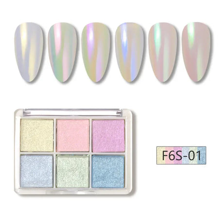 Colors Holographics Laser Aurora Solid Mirror Nail Glitter