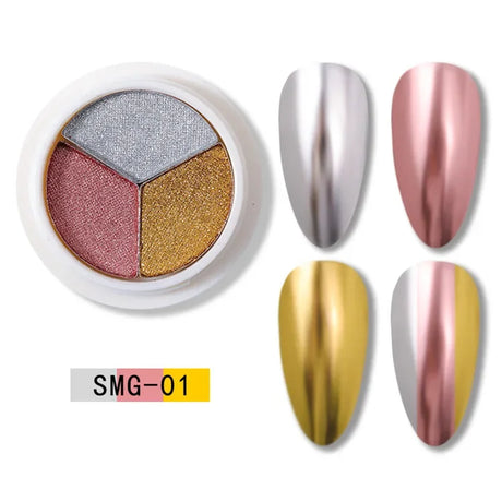 Colors Holographics Laser Aurora Solid Mirror Nail Glitter