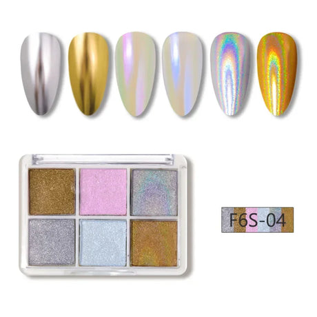 Colors Holographics Laser Aurora Solid Mirror Nail Glitter
