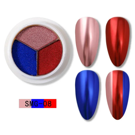 Colors Holographics Laser Aurora Solid Mirror Nail Glitter