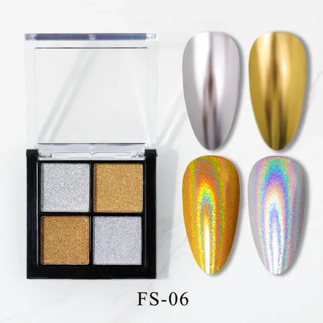 Colors Holographics Laser Aurora Solid Mirror Nail Glitter
