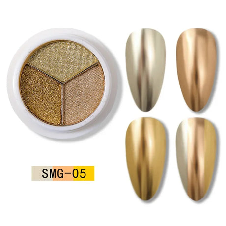 Colors Holographics Laser Aurora Solid Mirror Nail Glitter