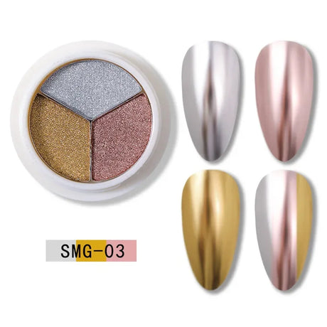 Colors Holographics Laser Aurora Solid Mirror Nail Glitter