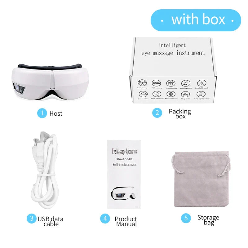 Smart Eye Massager Vibration Hot Airbag Compress