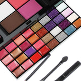 Color Eyeshadow Lip Gloss Combination Makeup