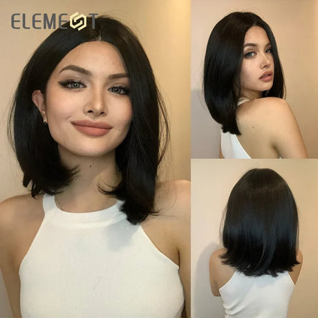 Element Elegant Part Front Lace Synthetic Wig Short