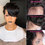 Wiggogo Pixie Cut Wig Human Hair Short Bob