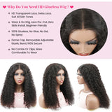 Deep Wave Glueless Wig Human Hair Ready To