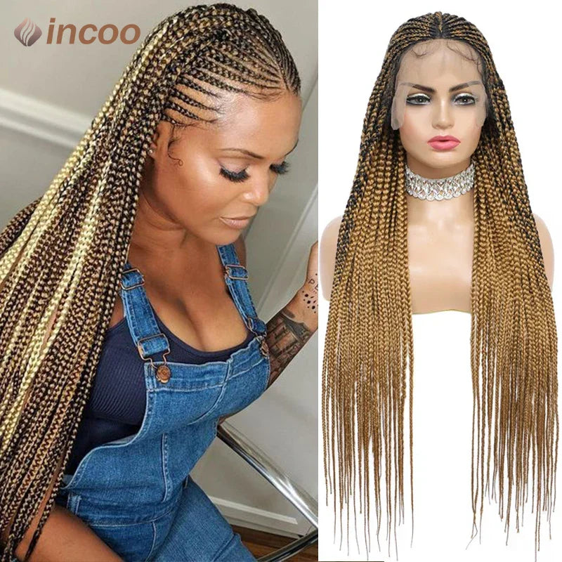 Braid Wigs Lace Front Wig Cornrow Braided Wigs