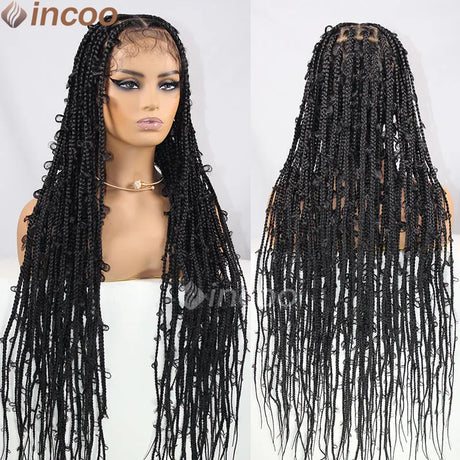 Butterfly Knotless Braids Full Hand Tied Hd Lace