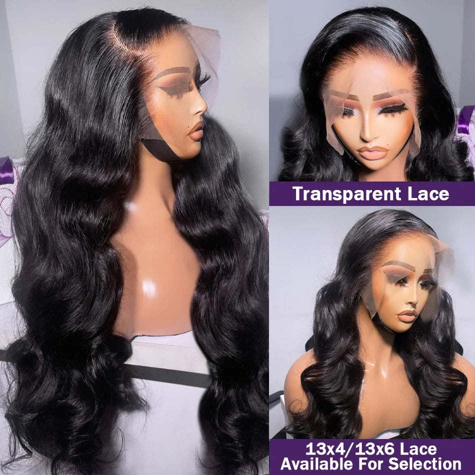 Hd Transparent Body Wave Lace Front Wig