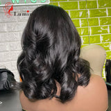 Lace Front Human Hair Wigs Pre Plucked Brazilian