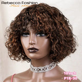 Jerry Curly Short Pixie Bob Cut Human Hair