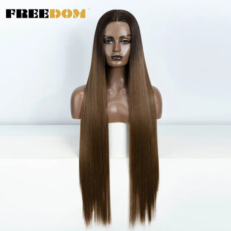 Freedom Synthetic Lace Frontal Wig For Women Long