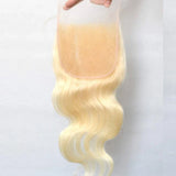 Blonde Body Wave Human Hair Lace Closure