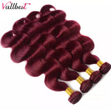 Vallbest J Body Wave Bundles With Closure Brazilian