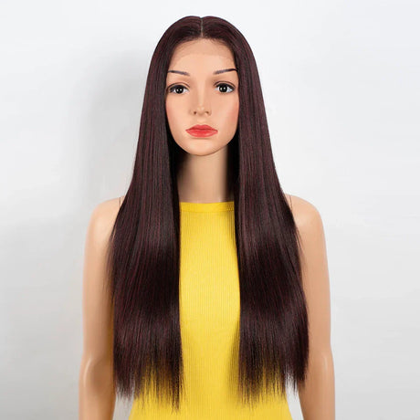 Synthetic Lace Front Wig For Black Women Long