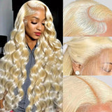 Hd Lace Frontal Wig Transparent Honey Blonde Body