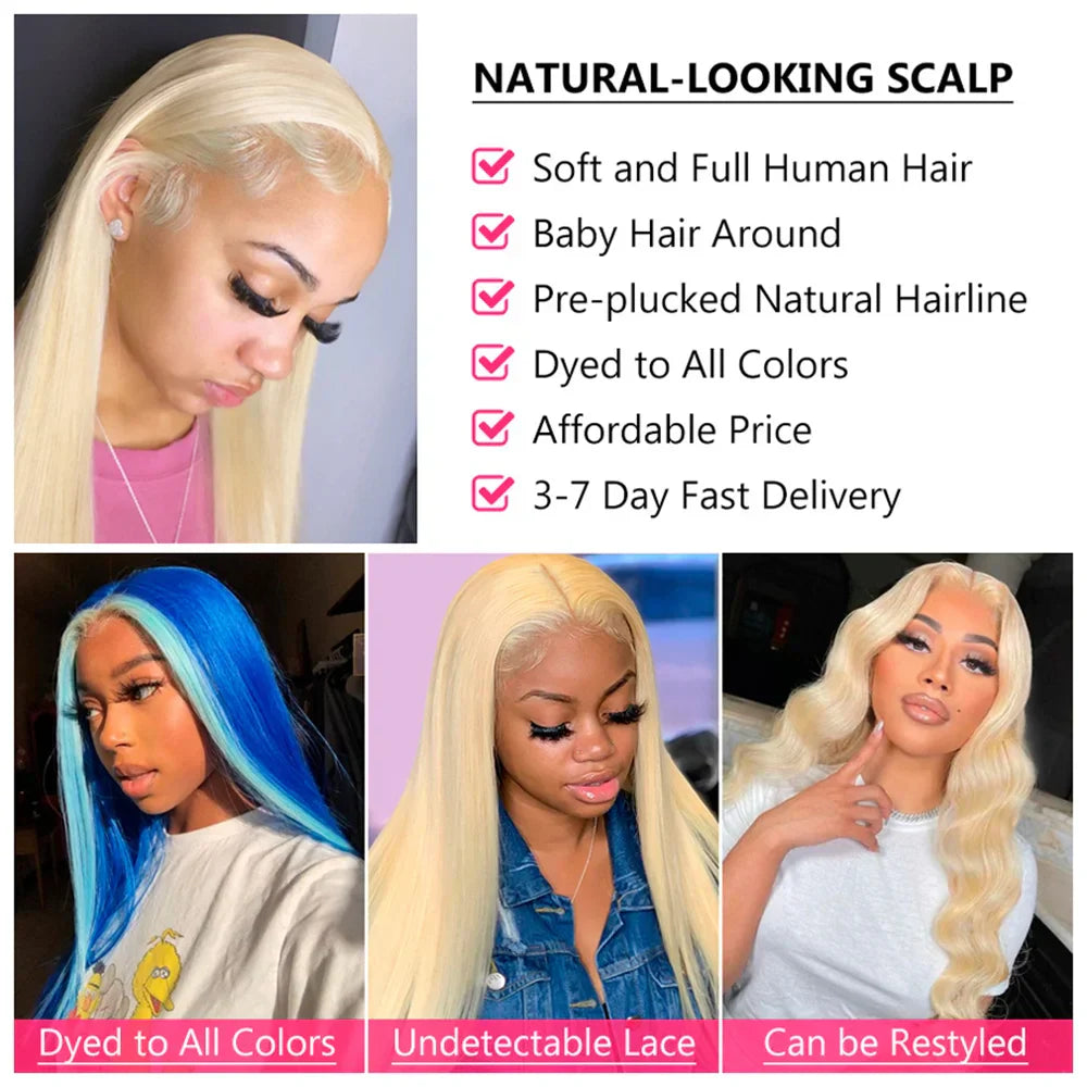 Hd Lace Frontal Wig Transparent Honey Blonde Body