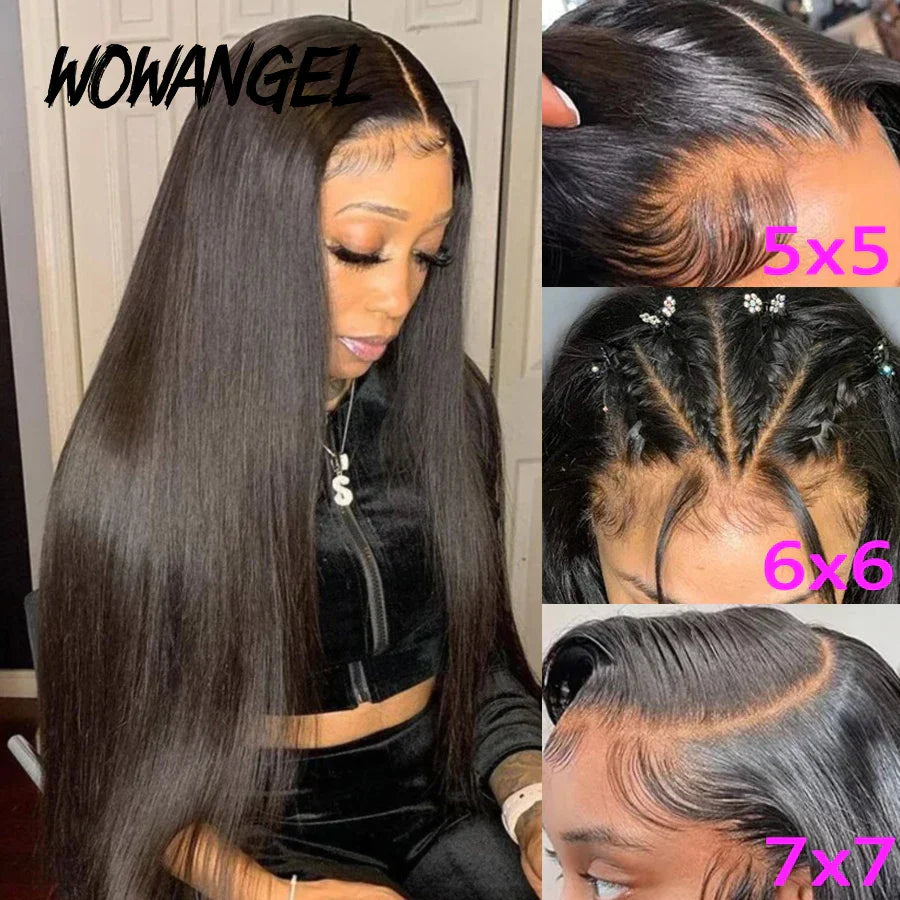 Wow Angel Glueless Wigs 7X7/6X6/5X5 Hd Lace Closure