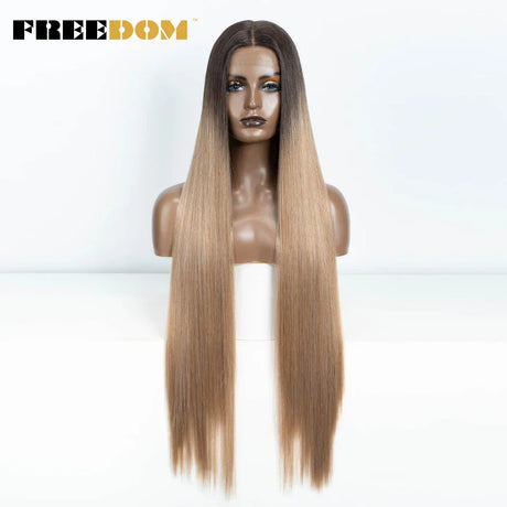 Freedom Synthetic Lace Frontal Wig For Women Long