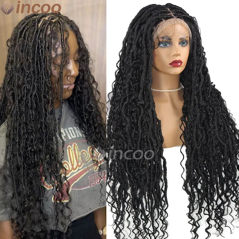 Full Lace Wigs For Black Women Bohemian Medium