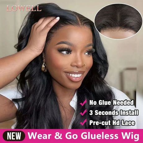 Glueless Wig Human Hair Ready To Wear Pre