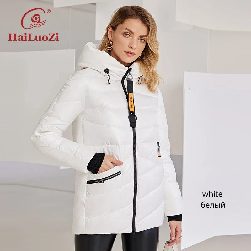 Hailuozi New Winter Women'S Jacket Warm And Thick