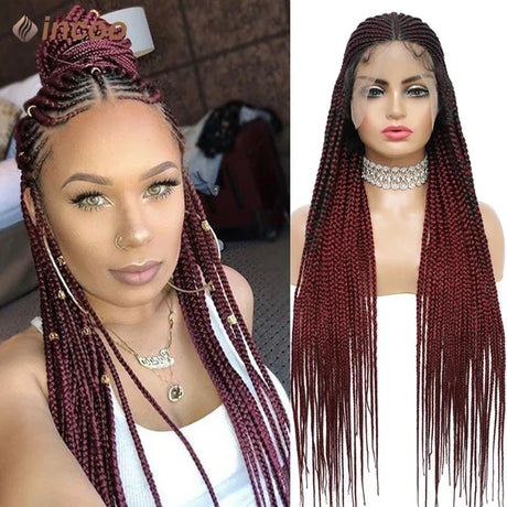 Braid Wigs Lace Front Wig Cornrow Braided Wigs