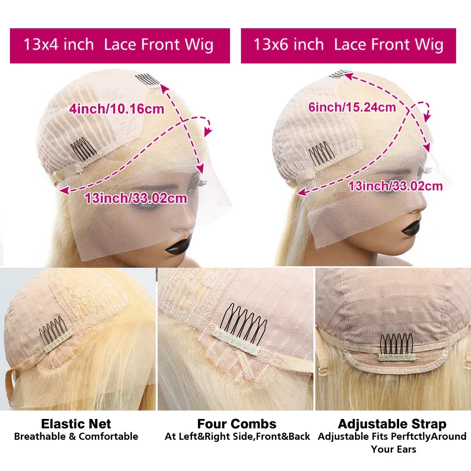 Luvin Body Wave Blonde Hd Transparent Lace Frontal