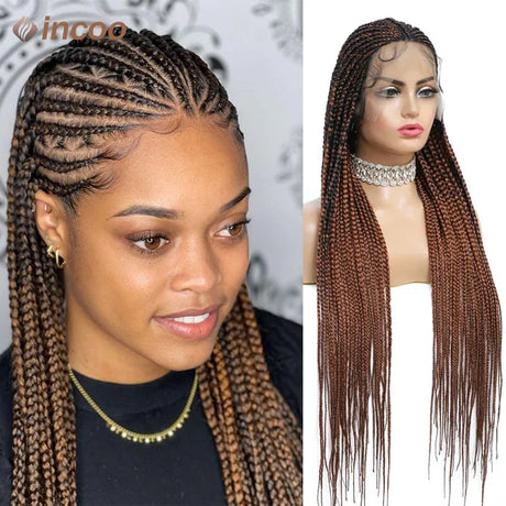 Braid Wigs Lace Front Wig Cornrow Braided Wigs