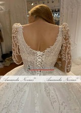 Amanda Novias Custom Order Size Wedding Dress Ns4691