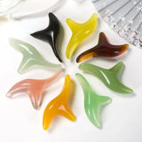 Amber Resin Wax Triangle Foot Feet Massager Gua