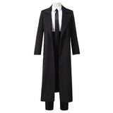 Anime Chainsaw Man Makima Cosplay Costume Black Trench