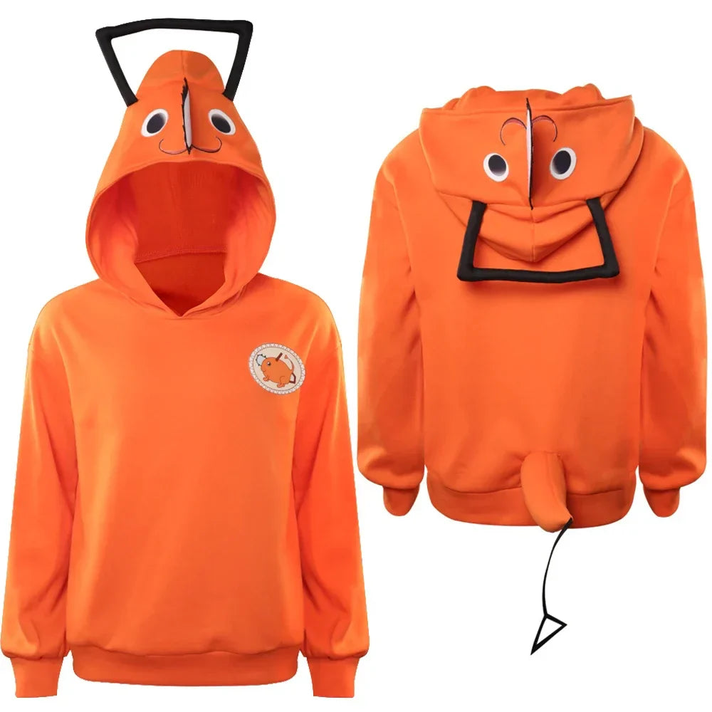 Anime Chainsaw Man Pochita Cosplay Hoodie Kids Men