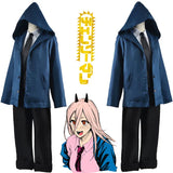 Anime Power Cosplay Chainsaw Man Costume Women Blue