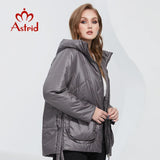 Astrid Spring Women Parkas Oversize Short Grey Padded