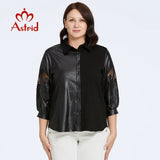 Astrid Women' Shirt Long Sleeve Cut Out Pu