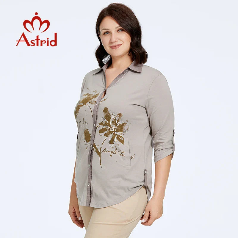 Astrid Women' Shirt Blouses Elegant Office Clothing Fashion