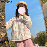 Autumn Winter Sweet Lolita Style Plush Coats Women