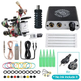 Beginner Complete Tattoo Kit Machines Gun Black Ink