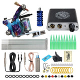 Beginner Complete Tattoo Kit Machines Gun Black Ink