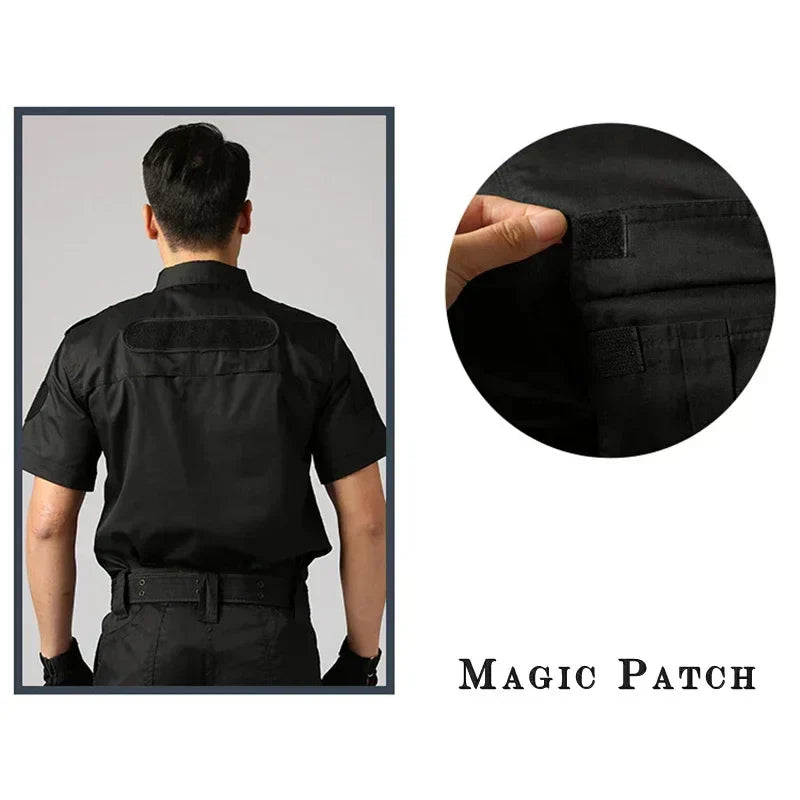 Black Uniform Tactical Clothing Security Guard Workshop Outdoor