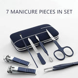 Blue Manicure Tools Set Pro Max Stainless Steel