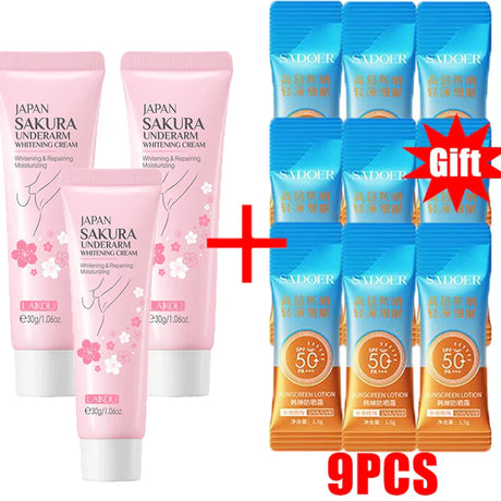 Body Whitening Cream Arms Thighs Underarm Knees Whitening