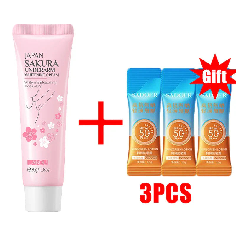 Body Whitening Cream Arms Thighs Underarm Knees Whitening