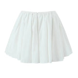 Boho Inspired White Gathered Mini Skirt Women Nex