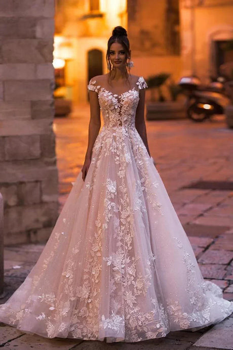 Boho Wedding Dresses For Women Sheer Off The